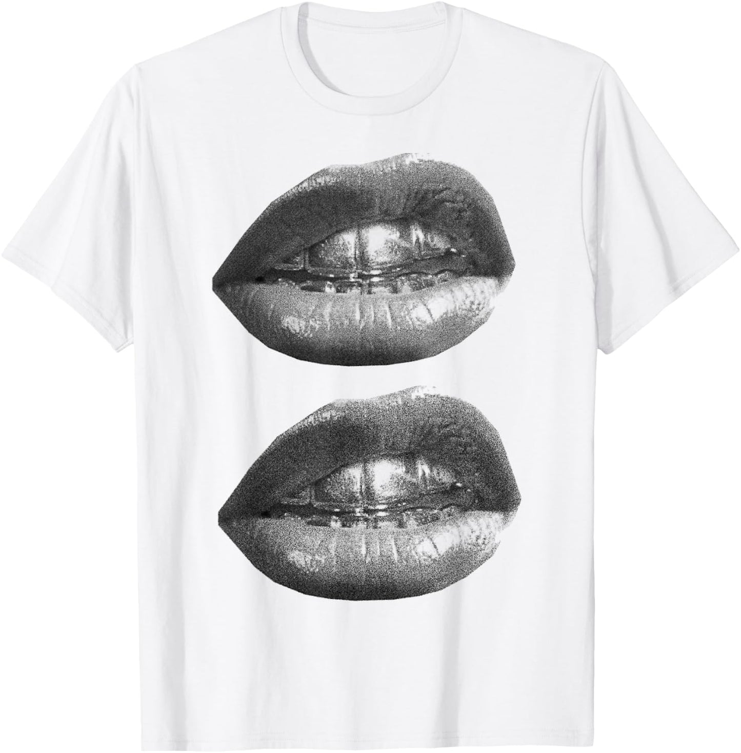 Char’s with y2k lip print T-Shirt - T-Shirt | White
