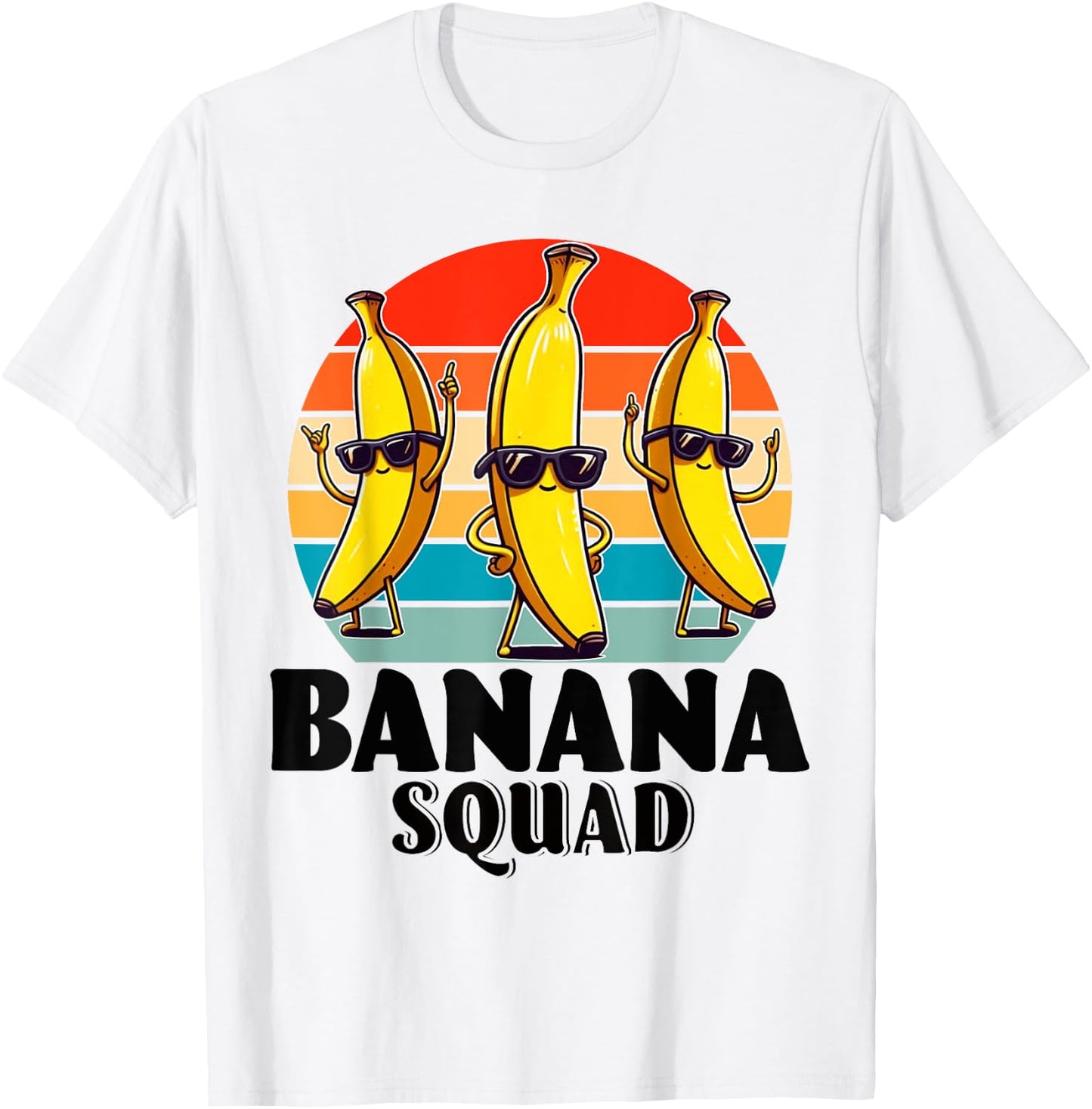Bananas Shirt Men Women Cute Banana Gifts Funny Banana Squad T-Shirt - T-Shirt | White