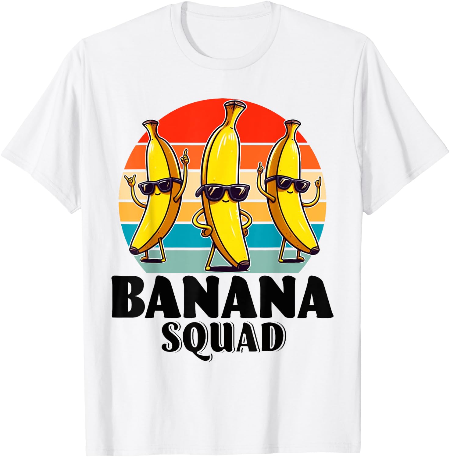 Bananas Shirt Men Women Cute Banana Gifts Funny Banana Squad T-Shirt - T-Shirt | White