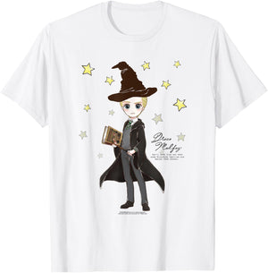 Harry Potter Draco Malfoy Quote and Stars T-Shirt - T-Shirt | White