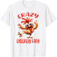 Crazy Chicken Lady Stress Anxiety Farmers Wife Farm Eggs T-Shirt - T-Shirt | White