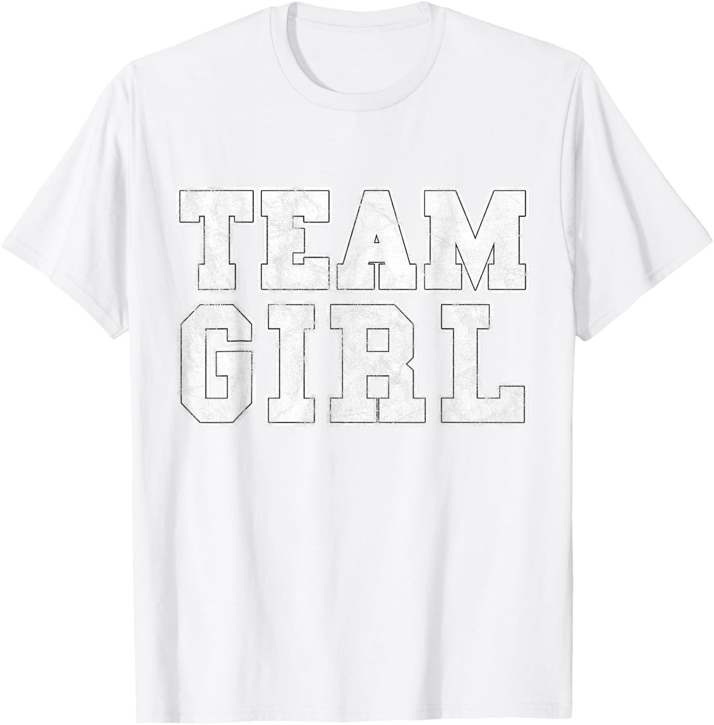 Team Girl Pink Gender Reveal Baby Shower T-Shirt - T-Shirt | White