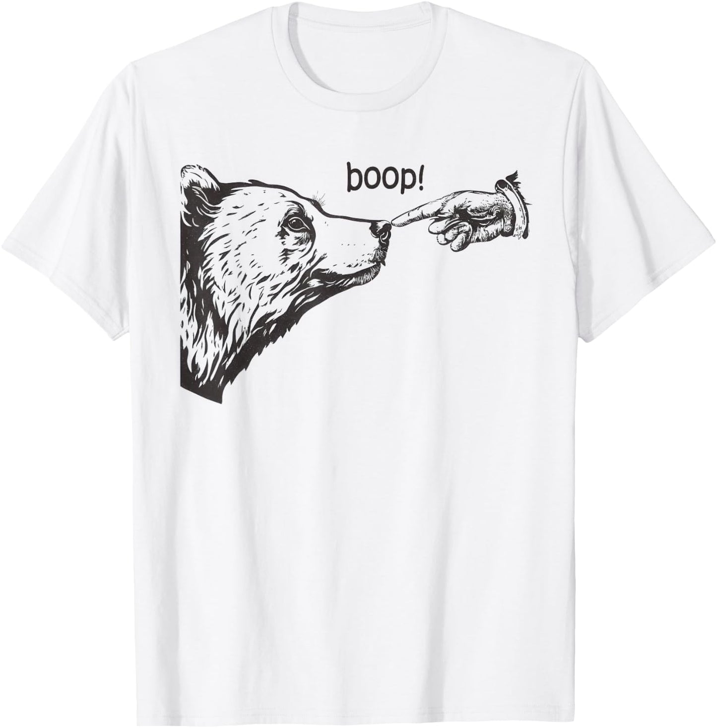 Retro Boop Bear Vintage T-Shirt - T-Shirt | White