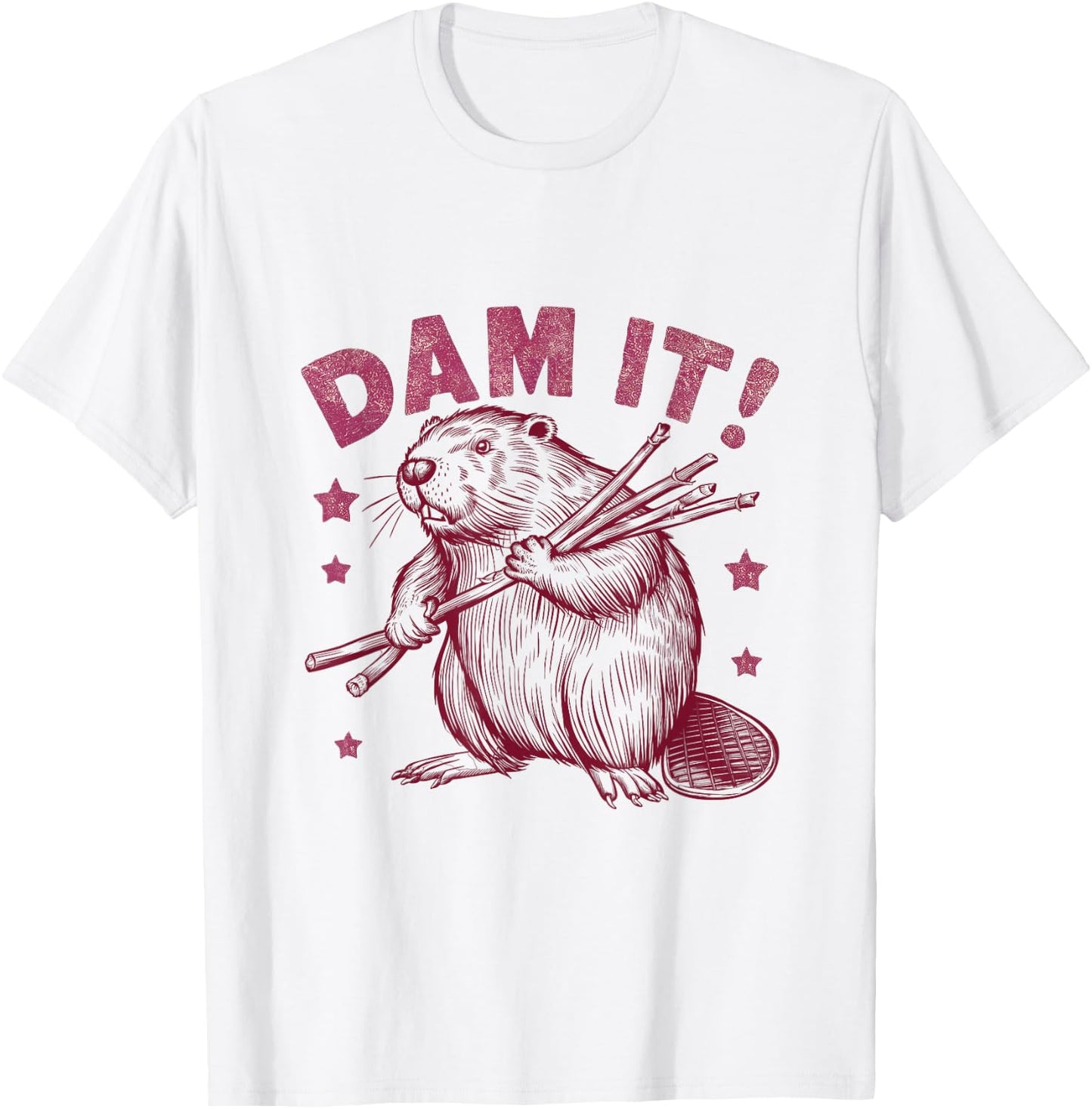 Sarcastic Beaver T-Shirt - T-Shirt | White