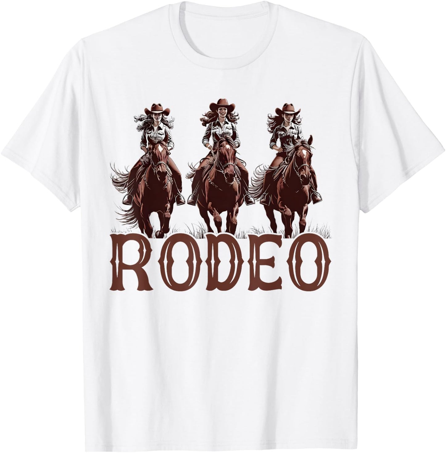 Rodeo Cowgirl Southern Western Girl Country Rodeo Texas T-Shirt - T-Shirt | White