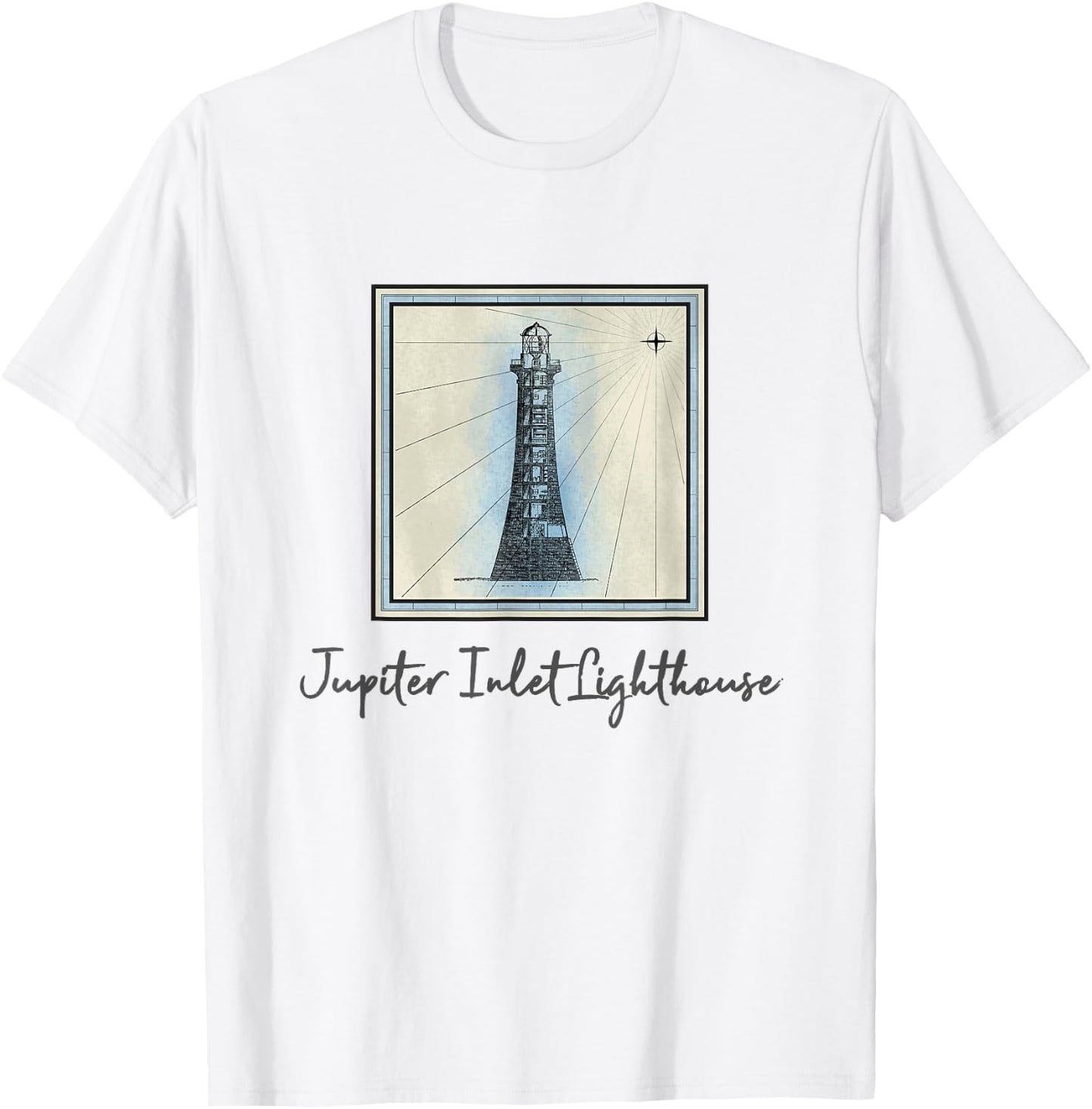 Jupiter Inlet Lighthouse Florida Maritime Nautical History T-Shirt - T-Shirt | White