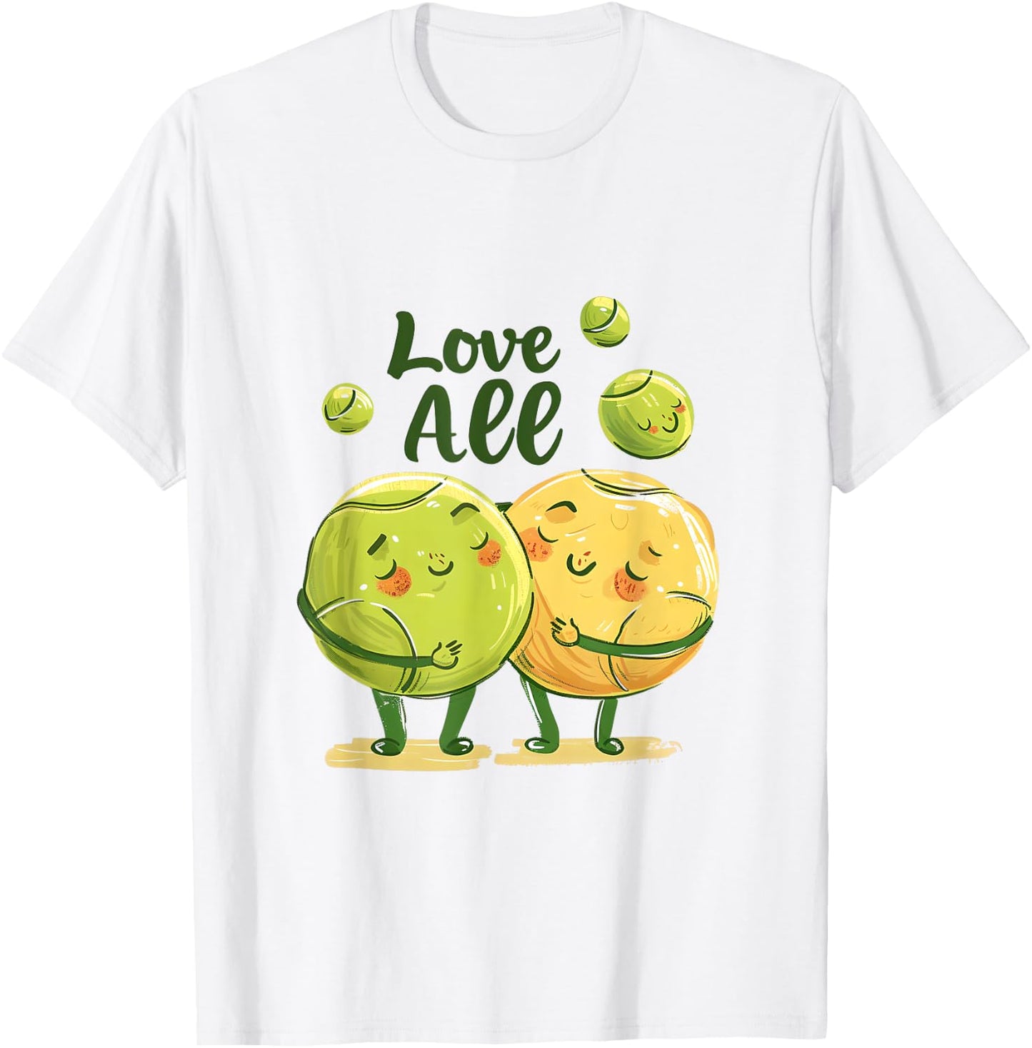 Love All Tennis Apparel | Tennis Lovers Gift T-Shirt - T-Shirt | White