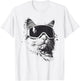 Ski Snowboard Cat Goggles Winter Sports Snowboarder Skiing T-Shirt - T-Shirt | White
