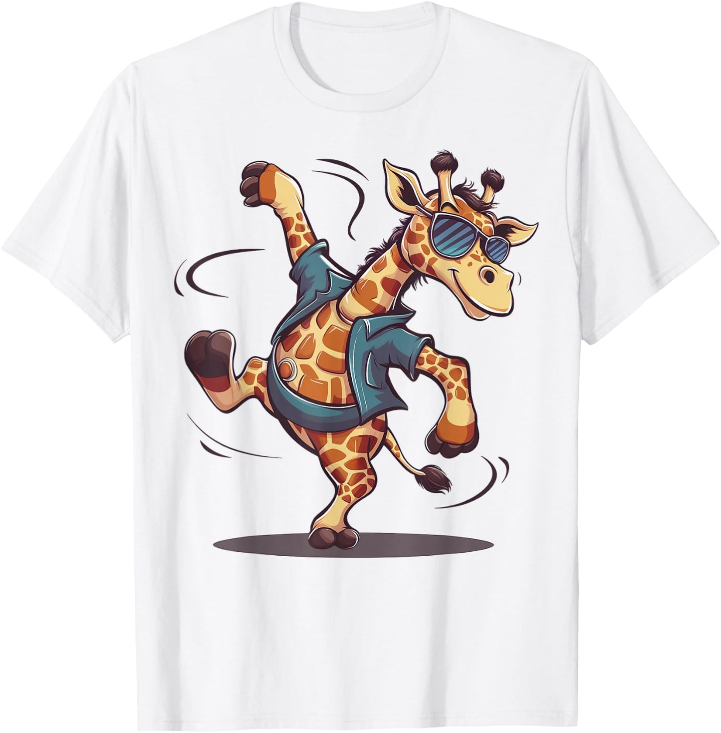 Cute Dancing Giraffe Sunglasses Giraffe Lover Boys Girls T-Shirt - T-Shirt | White