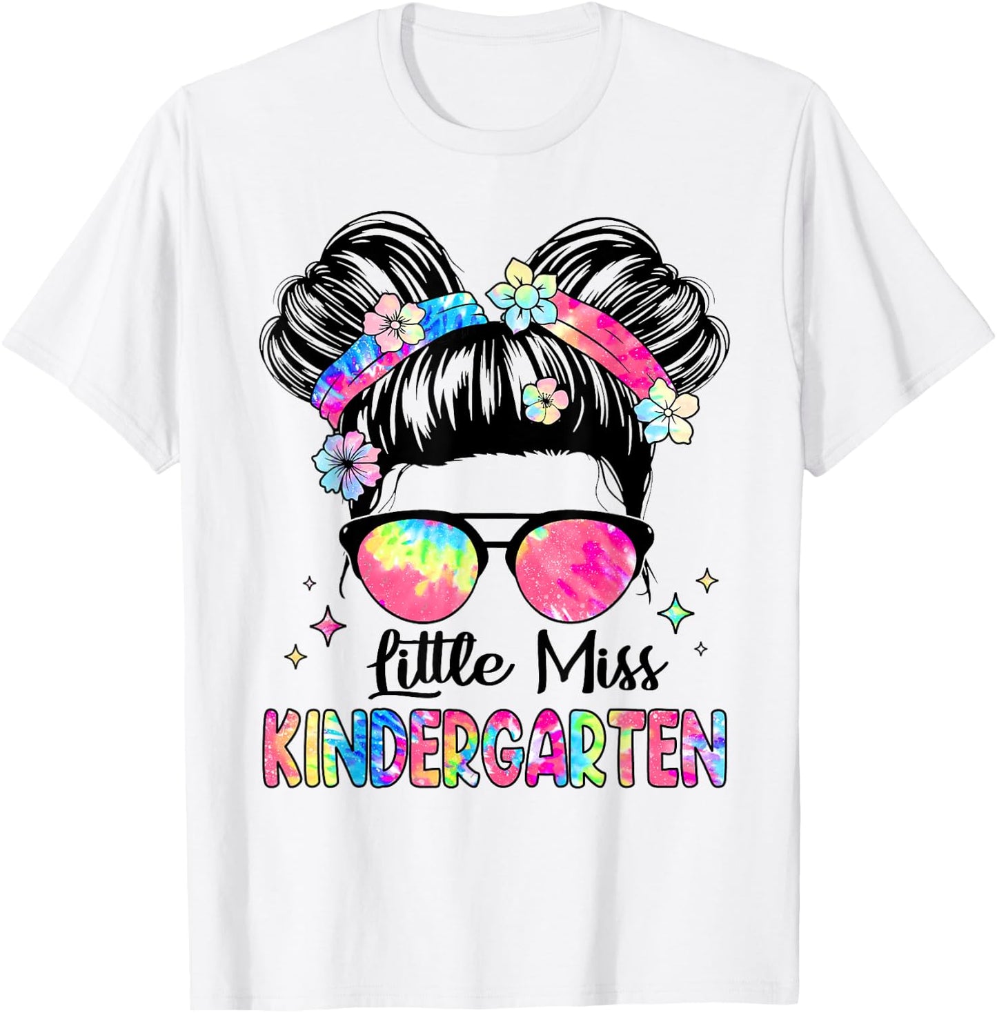 Little Miss Kindergarten Girls Kids Back To School Kinder T-Shirt - T-Shirt | White