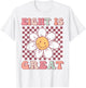 Eight Is Great Cute Groovy 8th Birthday Party Daisy Flower T-Shirt - T-Shirt | White