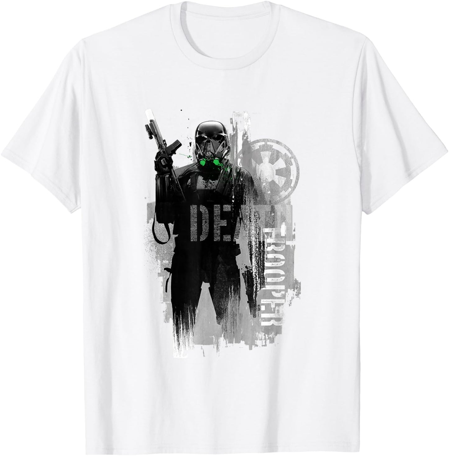 Star Wars Rogue One Iconic Death Trooper Pose Chest Poster T-Shirt - T-Shirt | White