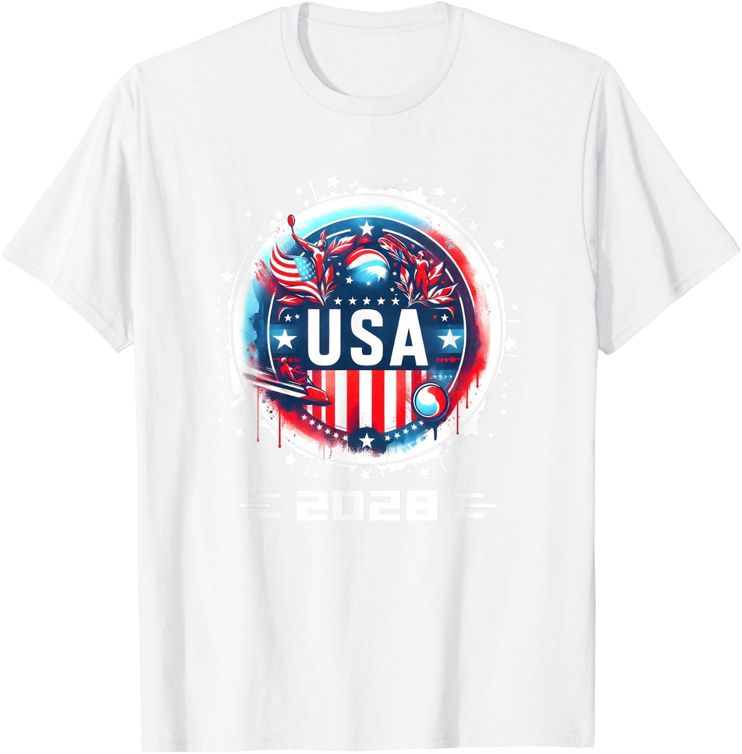 USA 2028 Go United States Sport USA Team 2028 USA T-Shirt - T-Shirt | White