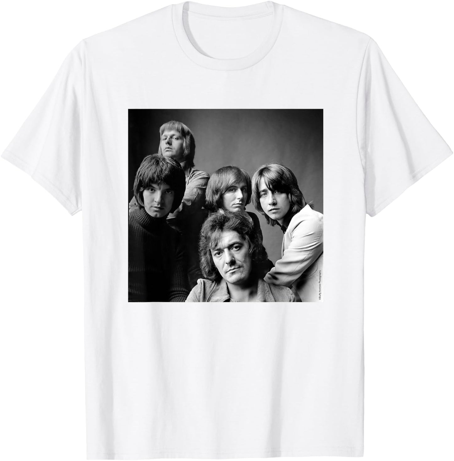 Duffy Archive Photography The Hollies Band Portrait 1972 T-Shirt - T-Shirt | White
