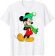 Disney Mickey Mouse Holiday Snowflakes Portrait Christmas T-Shirt - T-Shirt | White