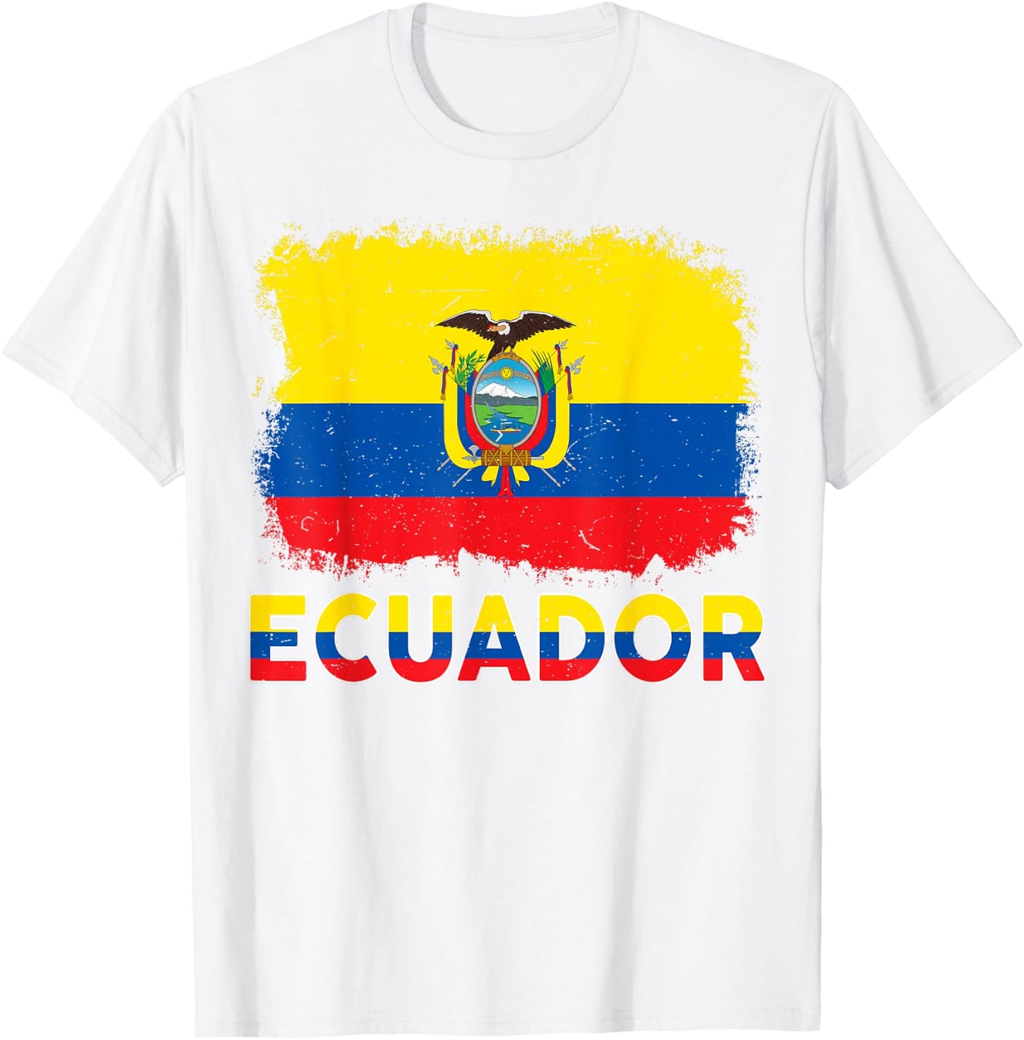 Kids Ecuador Flag Ecuadorian Hispanic Heritage Men Boy Women T-Shirt - T-Shirt | White
