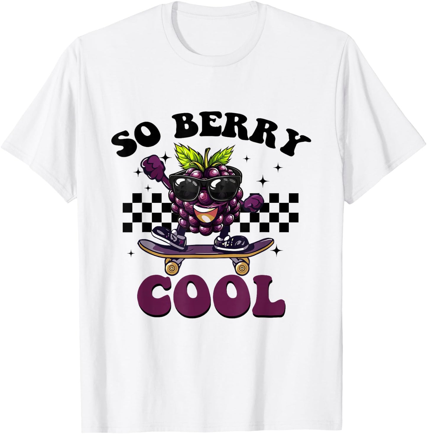 Groovy So Berry Cool Fruit Lover Blackberry Season For Kids T-Shirt - T-Shirt | White