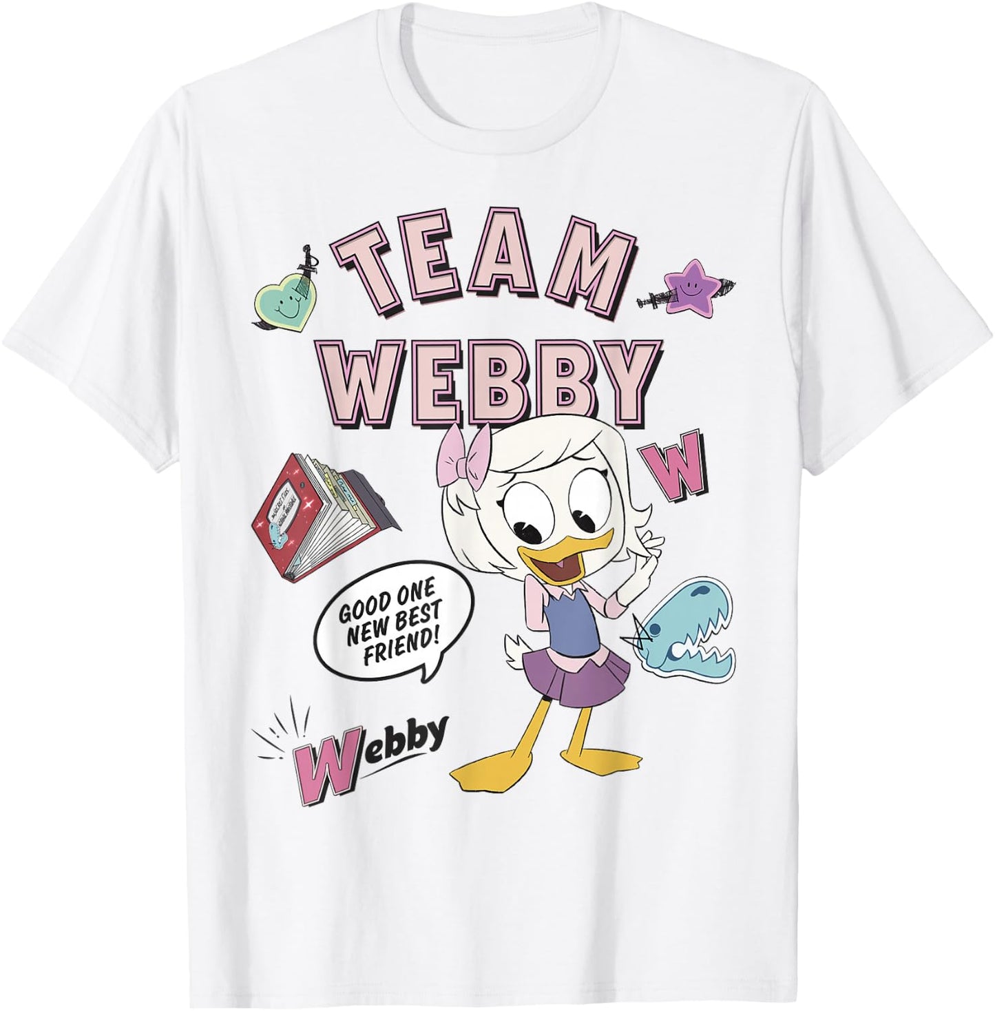 Disney DuckTales Team Webby Collage Small T-Shirt - T-Shirt | White