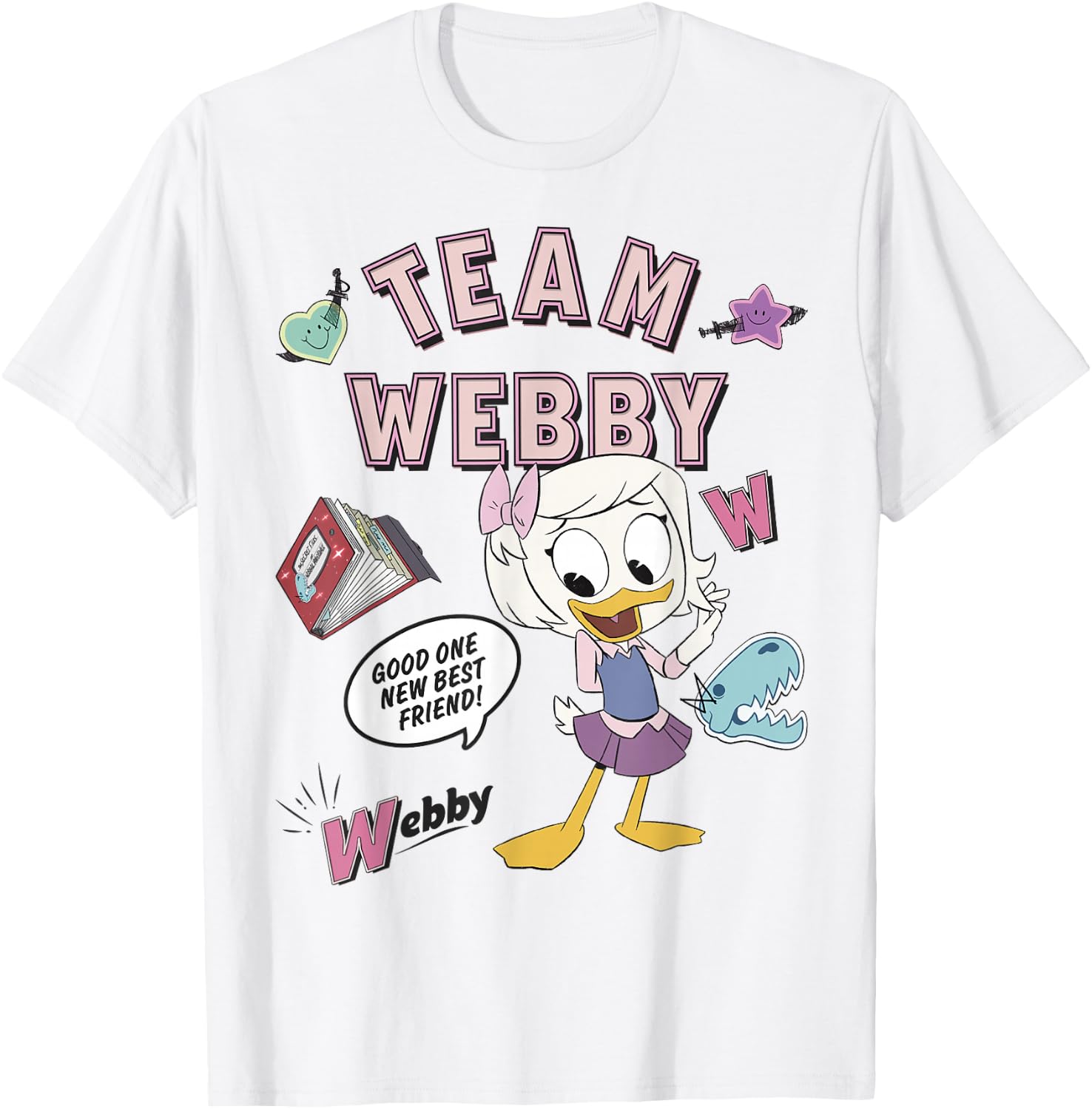 Disney DuckTales Team Webby Collage Small T-Shirt - T-Shirt | White