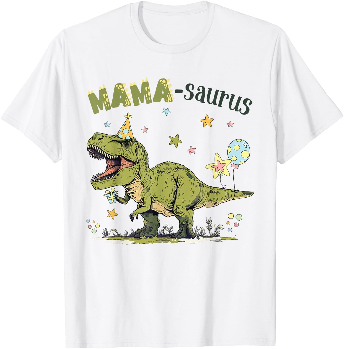 Mamasaurus T Rex Dinosaur Mama Saurus Family Matching Women T-Shirt - T-Shirt | White