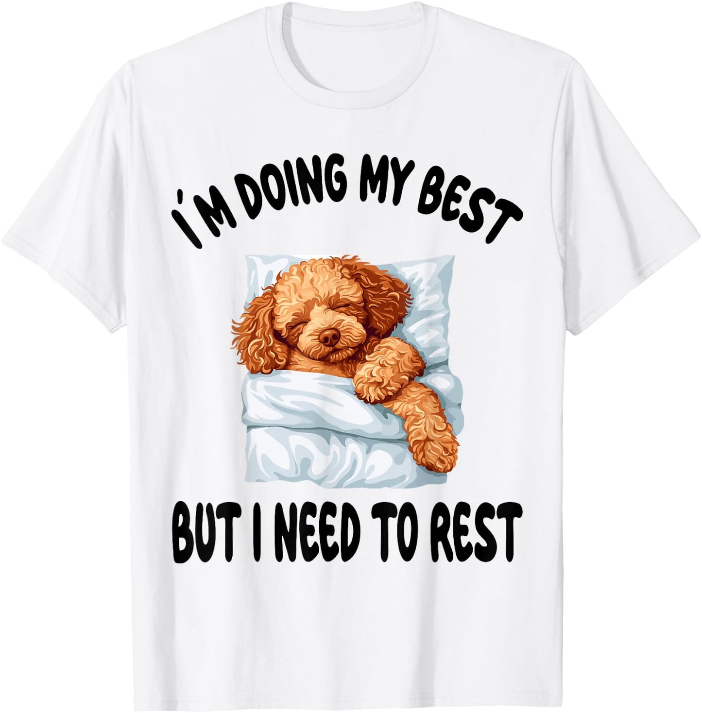 Toy Poodle Official Sleepshirt Pajamas Nightgown T-Shirt - T-Shirt | White