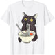 Cat Ramen Noodle Japanese Anime Manga Kawaii Cat T-Shirt - T-Shirt | White