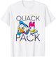 Disney Mickey and Friends Donald Daisy Quack Pack Chest Logo T-Shirt - T-Shirt | White