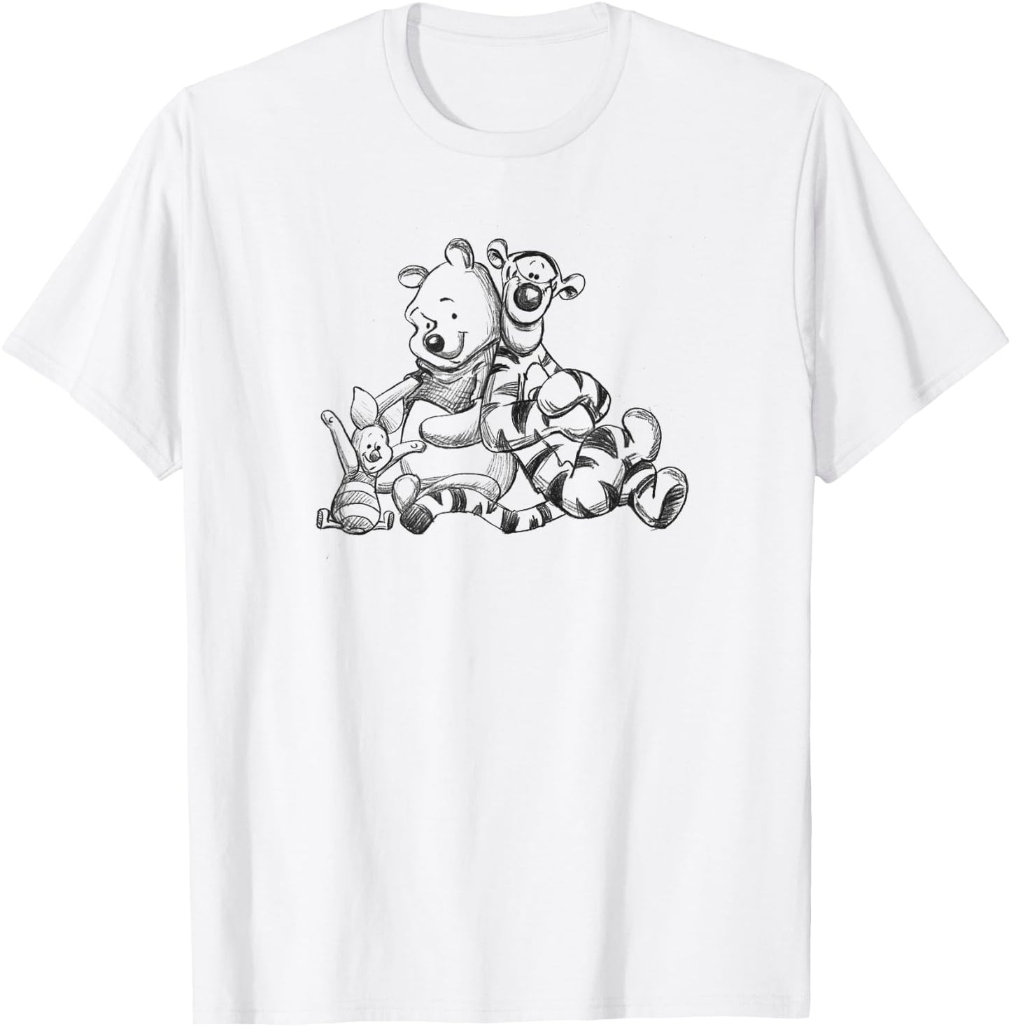 Winnie The Pooh - Tigger Piglet Pooh Group T-Shirt - T-Shirt | White