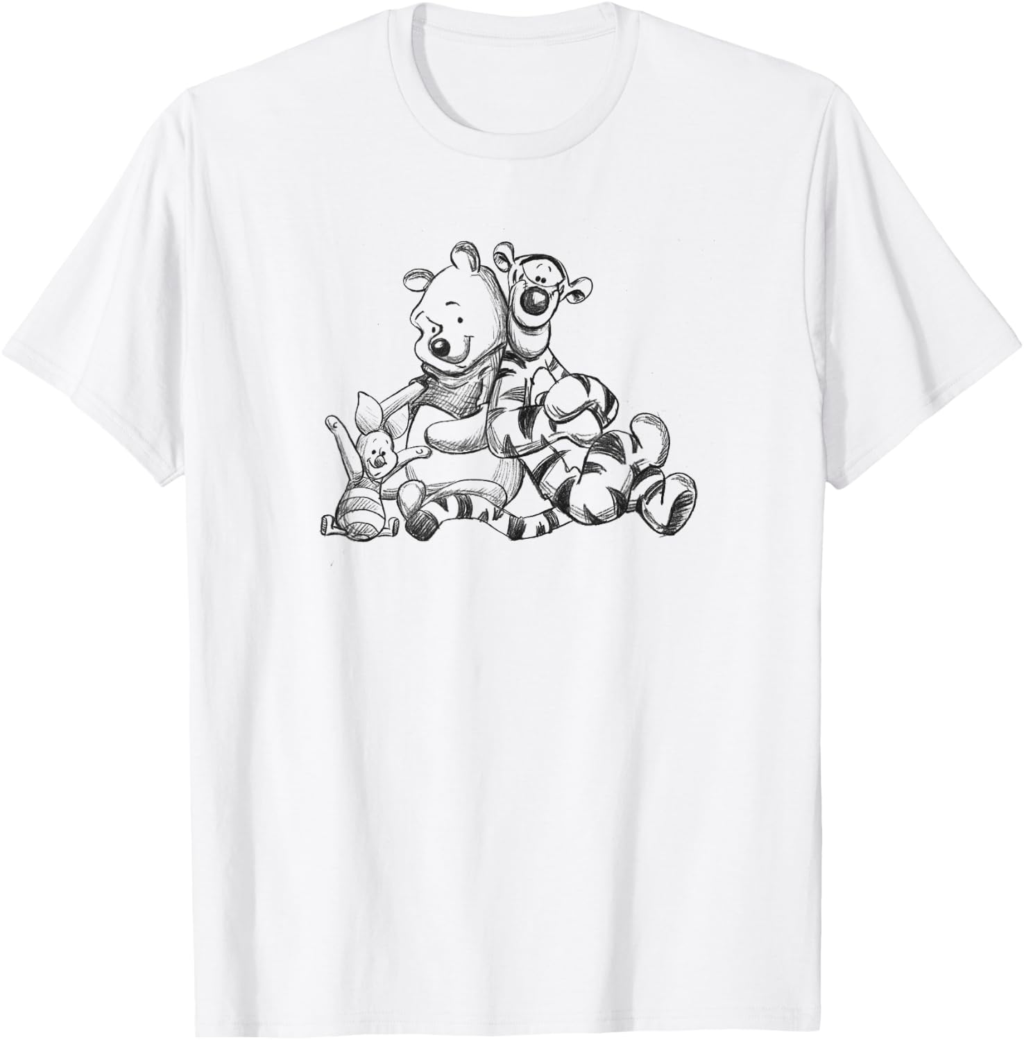 Winnie The Pooh - Tigger Piglet Pooh Group T-Shirt - T-Shirt | White