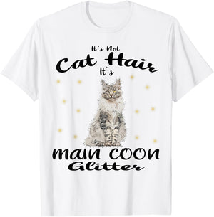 Maine Coon It´s not Cat hair Maine Coon Cat Cats kitten T-Shirt - T-Shirt | White