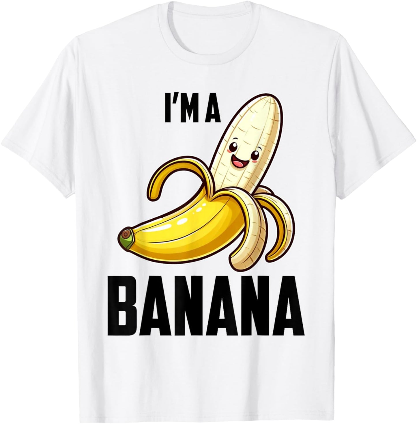 Kids Kawaii Bananas Shirt Men Women Cute Banana Funny Banana T-Shirt - T-Shirt | White