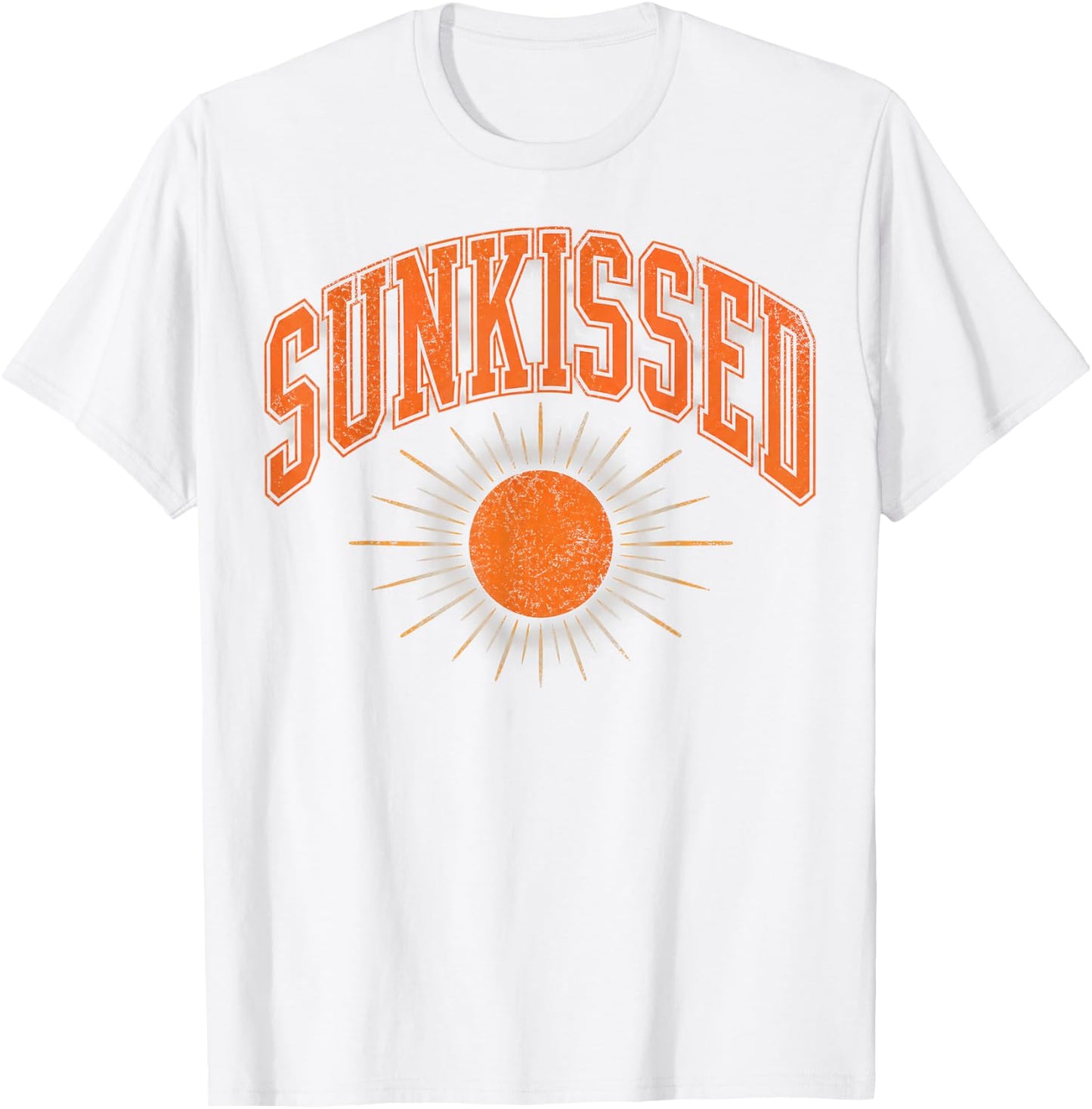 Sunkissed Summer Vibes Beach Lovers Vintage T-Shirt - T-Shirt | White