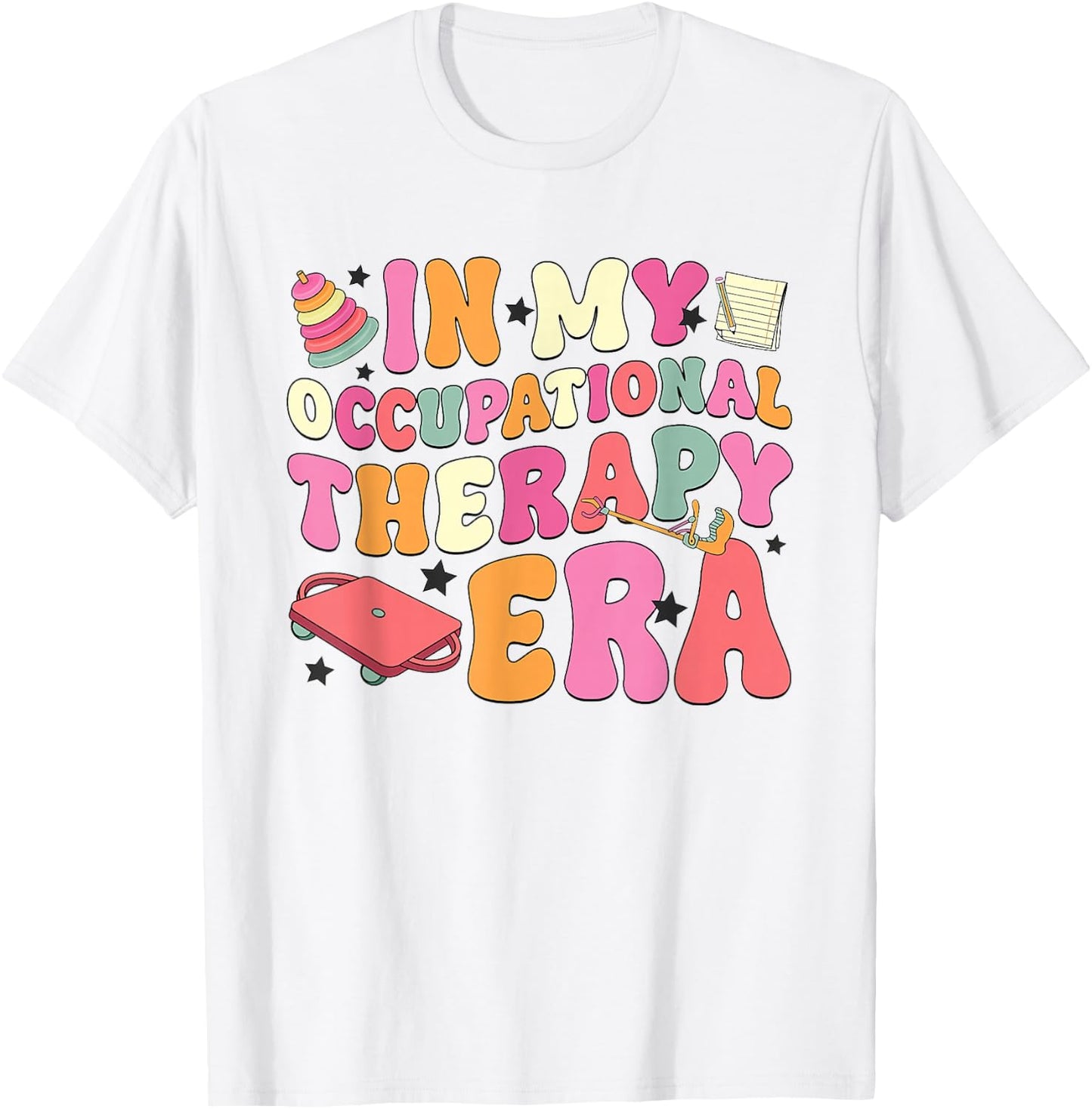 Retro In My Occupational Therapy Era OT Graduation COTA OTA T-Shirt - T-Shirt | White
