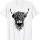 Scottish Highland Cow Cattle Hairy Cow T-Shirt - T-Shirt | White