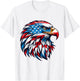 4th Of July Patriotic Eagle USA American Flag men boys T-Shirt - T-Shirt | White