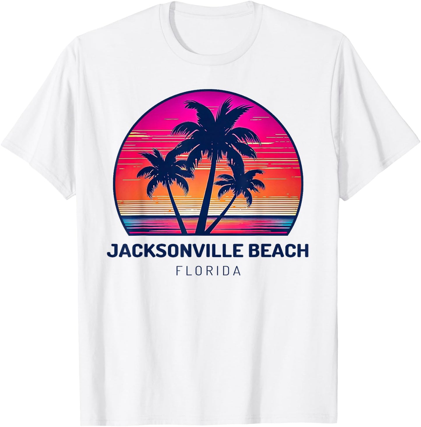 Jacksonville Beach Florida T-Shirt - T-Shirt | White
