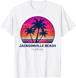 Jacksonville Beach Florida T-Shirt - T-Shirt | White