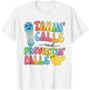 Women Takin Calls Preventin Falls Socks Nurse Fall Risk T-Shirt - T-Shirt | White