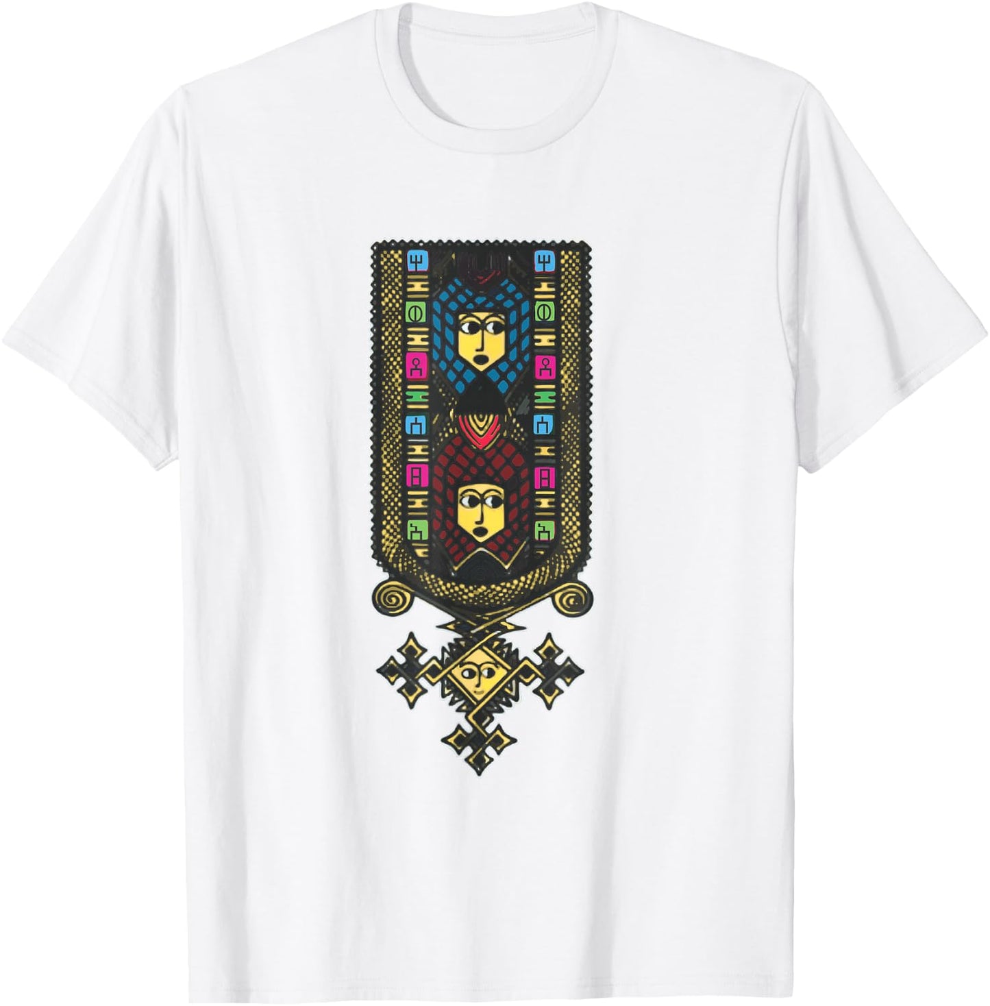 Ethiopian Traditional Eritish Traditional T-Shirt - T-Shirt | White