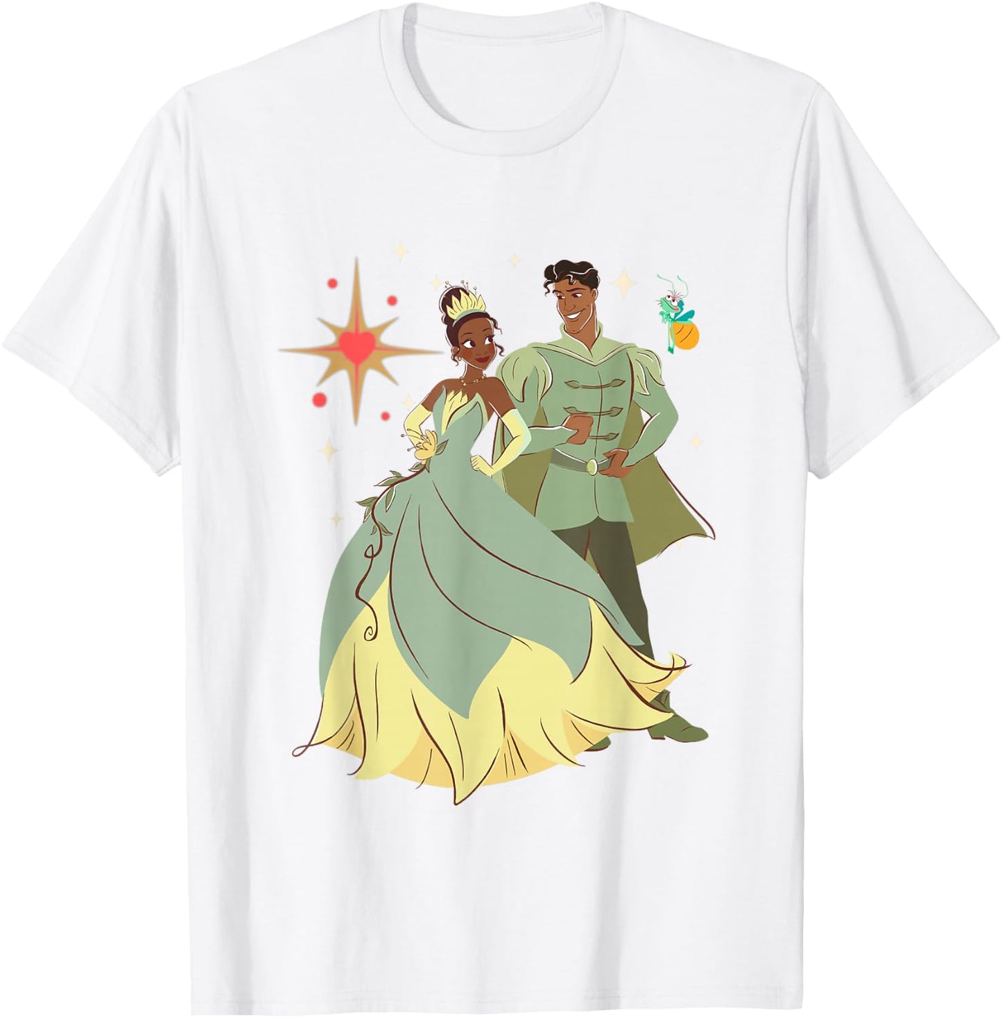 Disney The Princess And The Frog Valentine's Day Portrait T-Shirt - T-Shirt | White