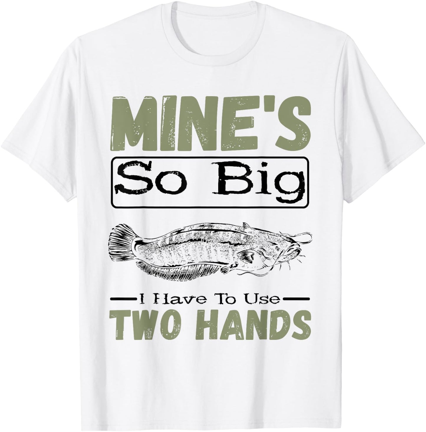 Catfish Mine's Ao Big Catfishing Catfish Angler Fisherman T-Shirt - T-Shirt | White