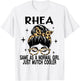RHEA Costume Cute Definition Personalized Name RHEA T-Shirt - T-Shirt | White