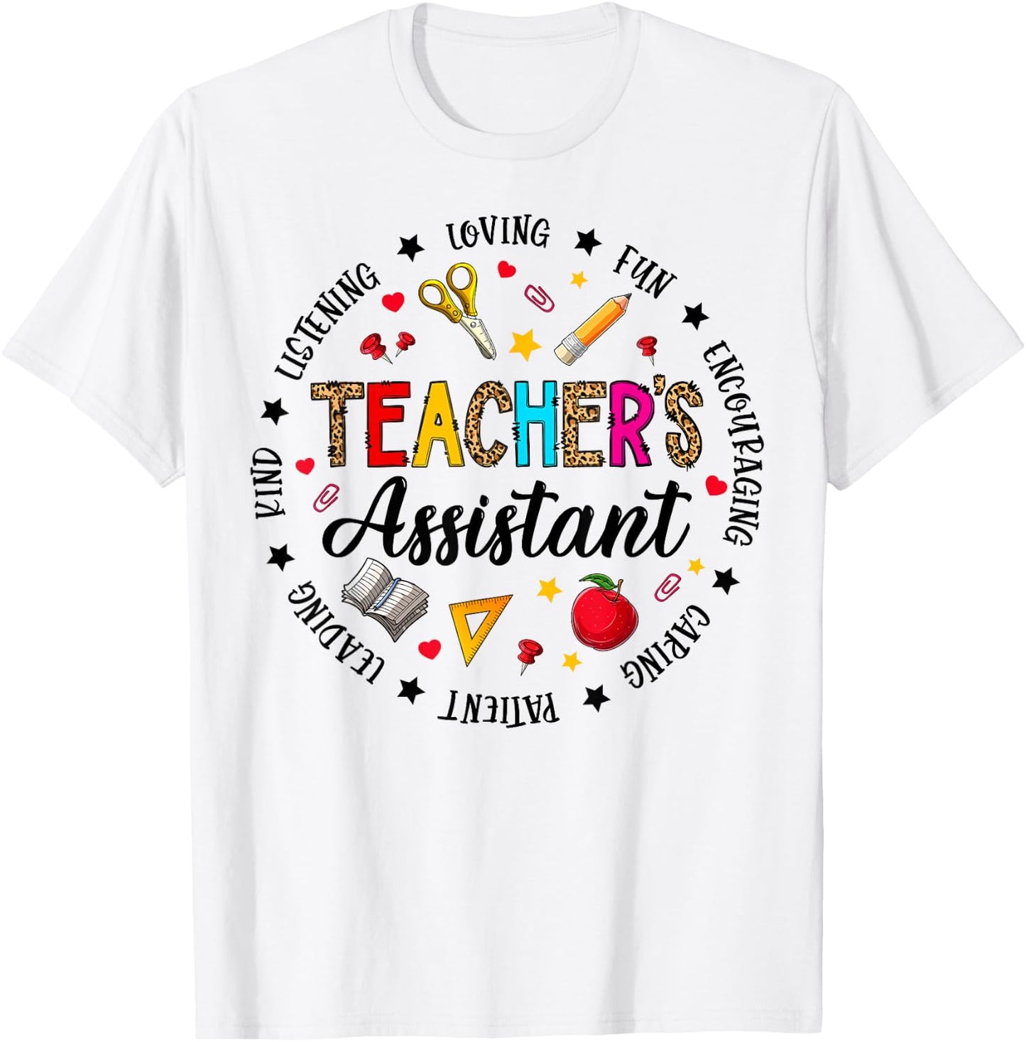 Retro Teacher Assistant Teacher Appreciation Back To School T-Shirt - T-Shirt | White