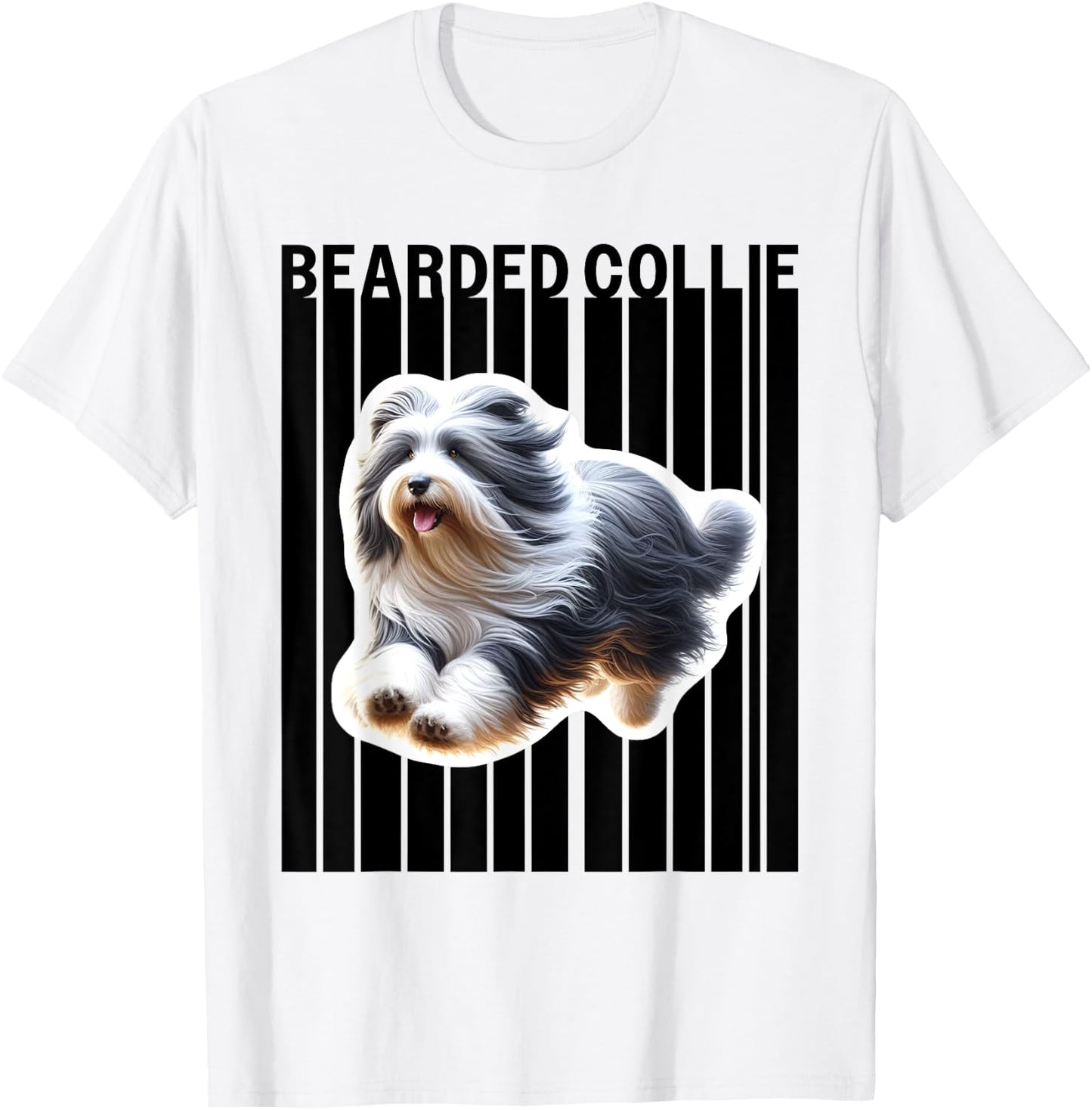 Bearded Collie dog lovers T-Shirt - T-Shirt | White
