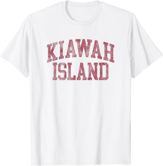 Kiawah Island South Carolina Souvenir Retro Preppy Throwback T-Shirt - T-Shirt | White