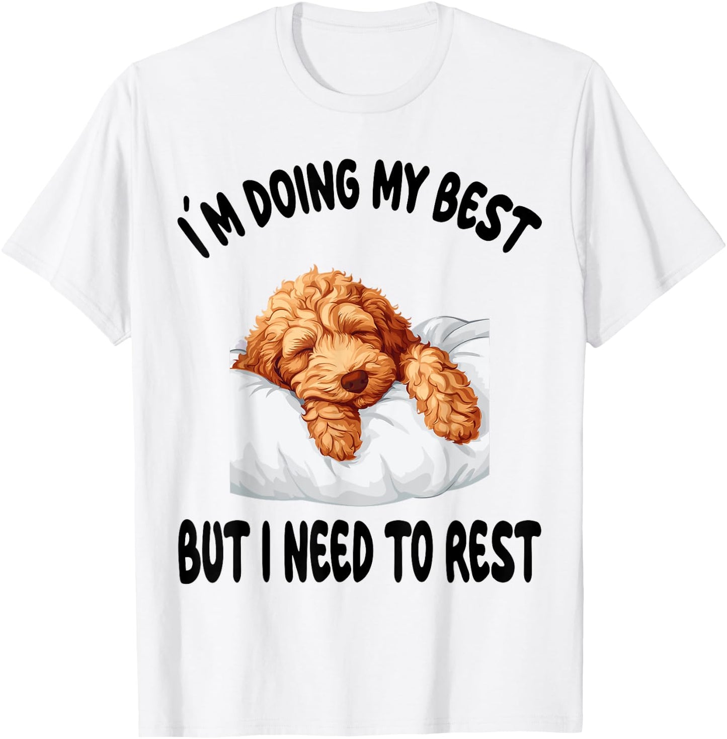Goldendoodle Official Sleepshirt Pajamas Nightgown T-Shirt - T-Shirt | White