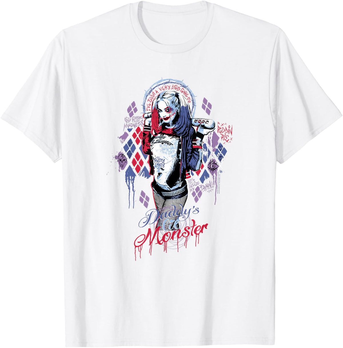 Suicide Squad Daddy's Lil Monster T-Shirt - T-Shirt | White