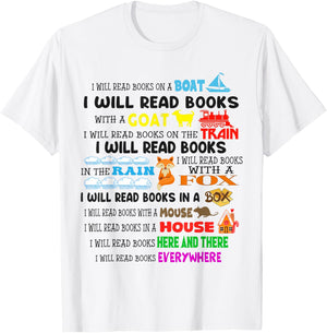 Funny Read My Shirt Day For Kids Boy Girls i will read books T-Shirt - T-Shirt | White