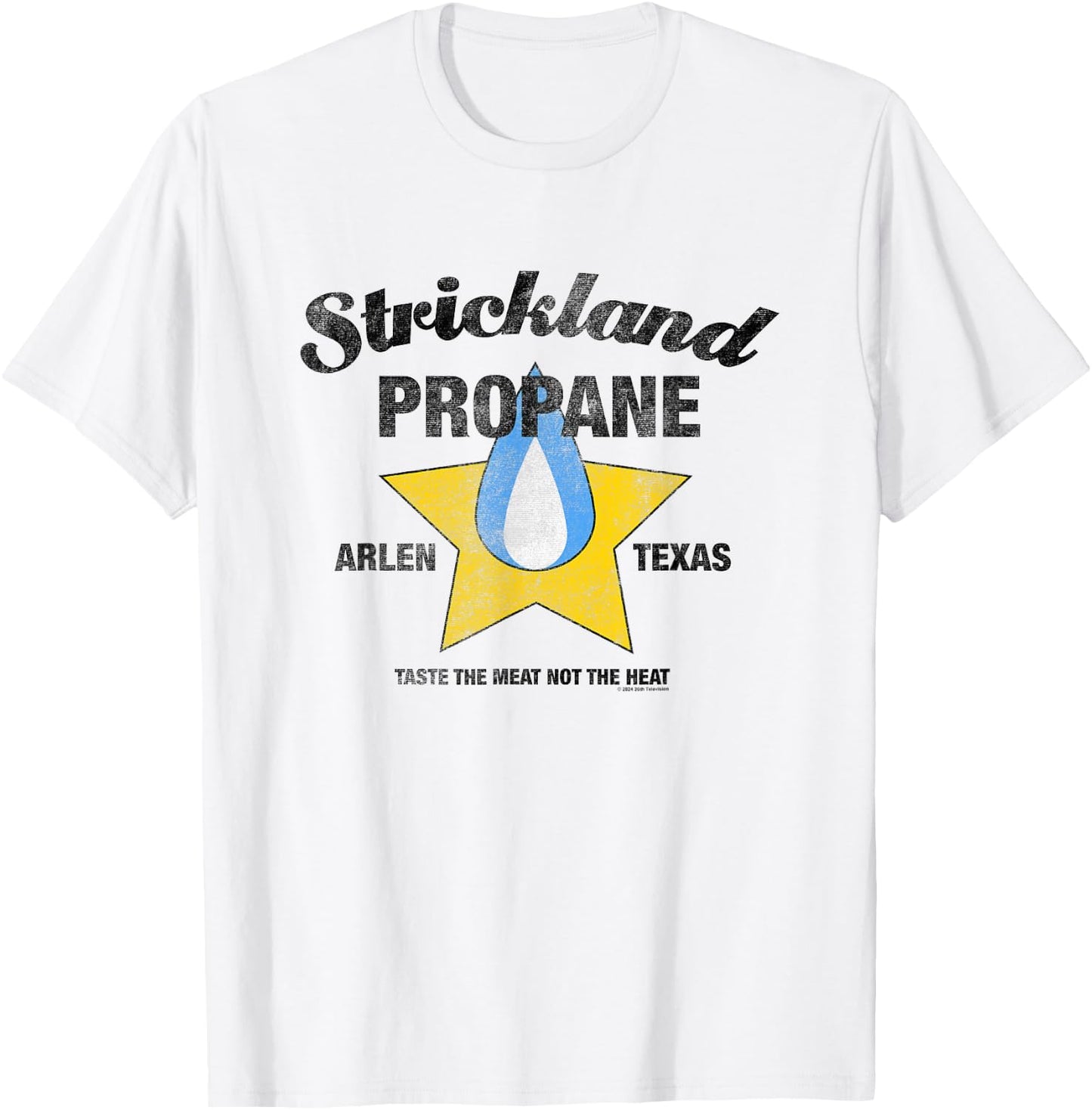 King Of The Hill Strickland Propane Arlen Texas Retro Logo T-Shirt - T-Shirt | White