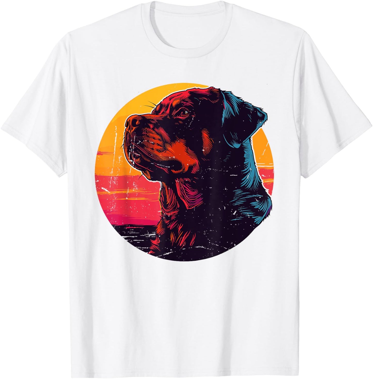 Retro Rottweiler Dog Owner Gift Vintage Rottie Men Women T-Shirt - T-Shirt | White